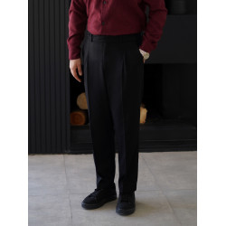 شلوار مردانه پارچه ای مشکی کد 230
