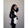 وست زنانه ژاکارد سفید کد 256