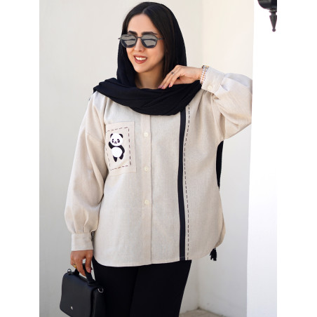 شومیز لینن گلدوزی کد 260