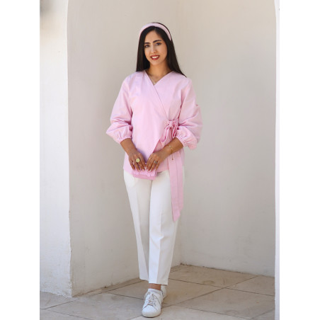 شلوار پارچه ای زنانه کلاسیک سفید کد 232
