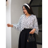 شومیز خال خالی