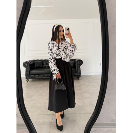 شومیز خال خالی