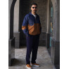 شلوار مردانه سرمه ای کمر انگلیسی