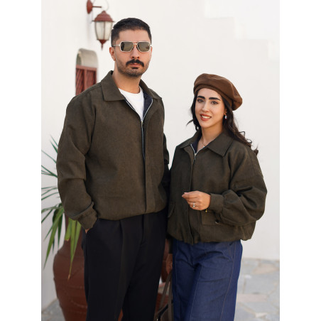بامبر جکت کبریتی آستردار یشمی