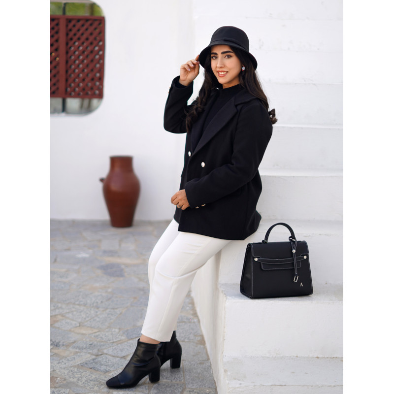 شلوار پارچه ای زنانه کلاسیک سفید